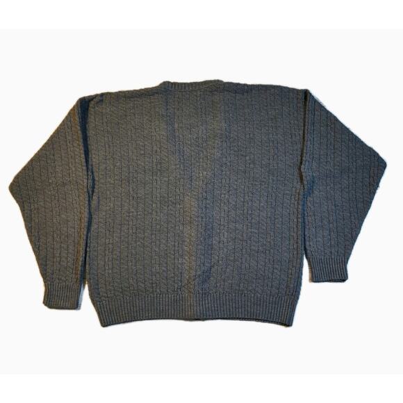 Vintage Cardigan Men's Sz XLT Gray Sutter & Grant Gray Indie 5 Button Sweater - Picture 3 of 9